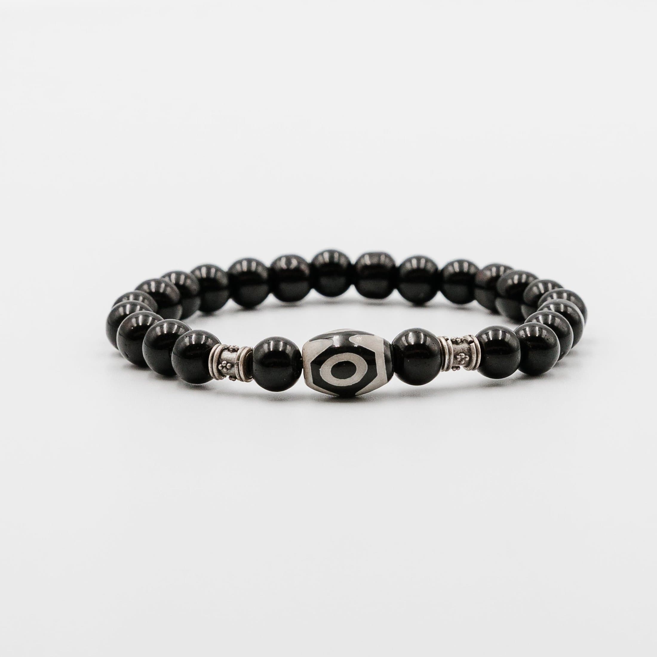 Obsidian talisman bracelet
