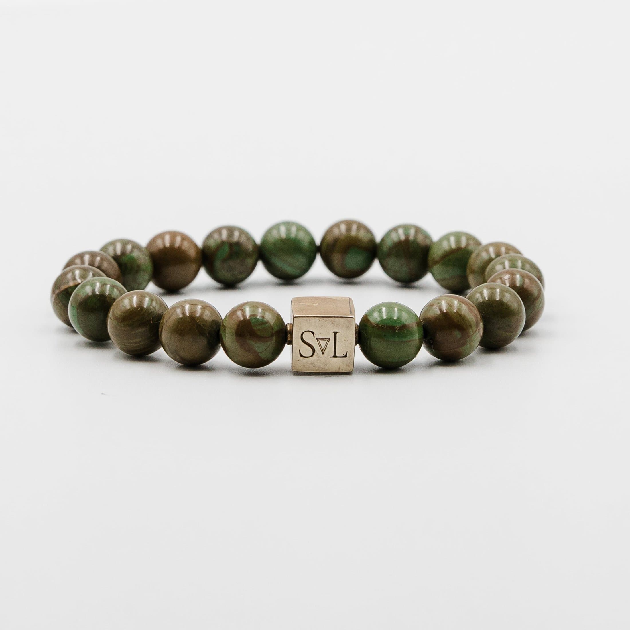 Imperial green jasper bracelet