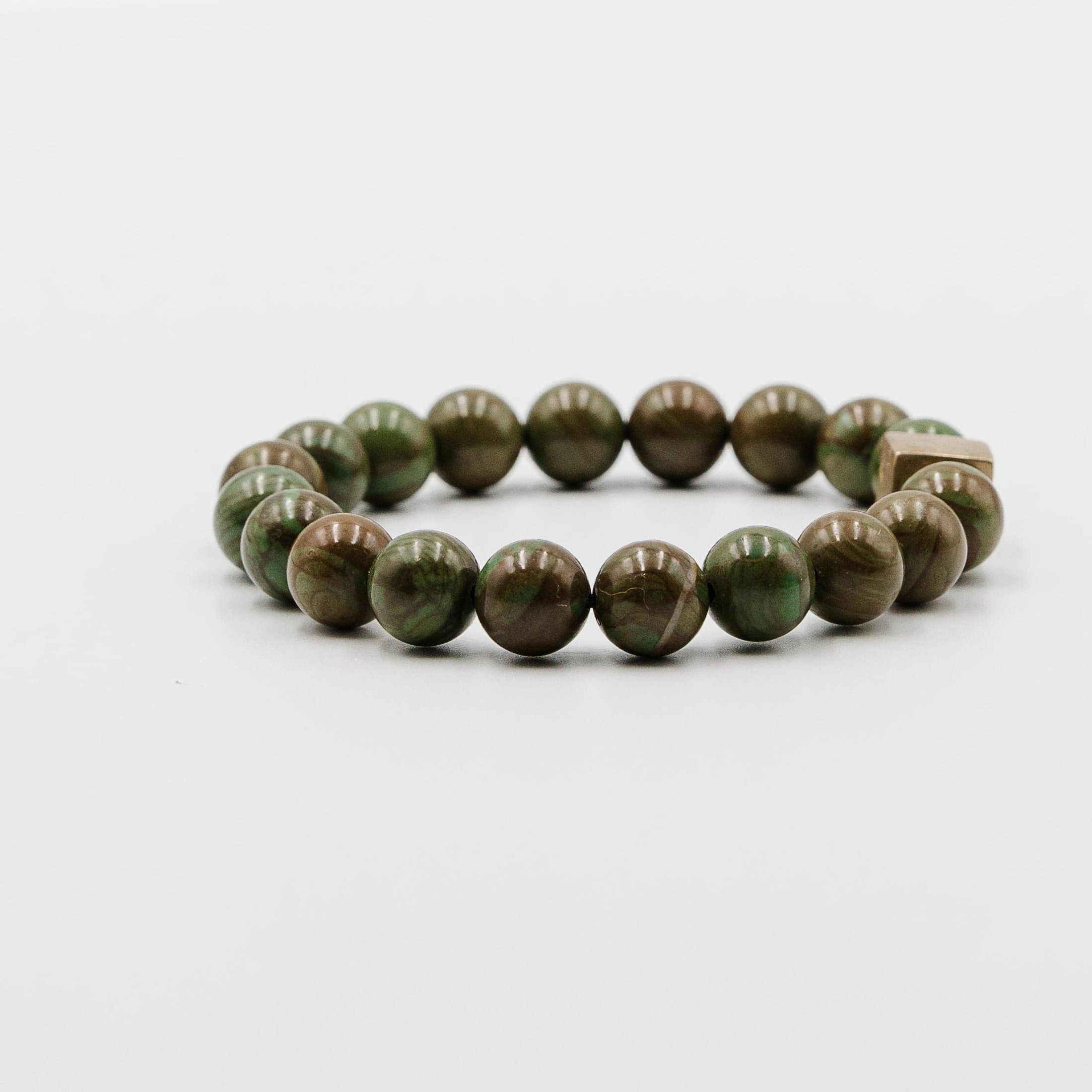 Imperial green jasper bracelet